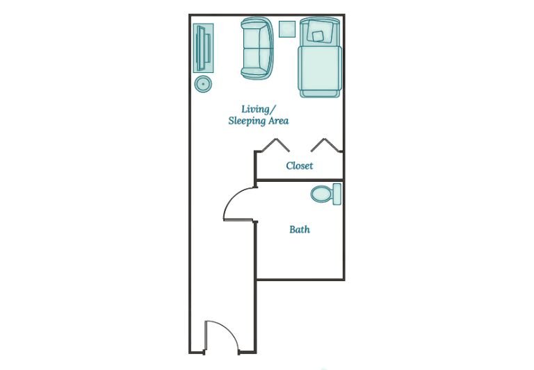 Mill Lake Seniors Community Studio Floor Plan